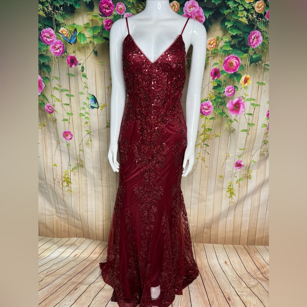 Cindy Collection Long Gown Dress.